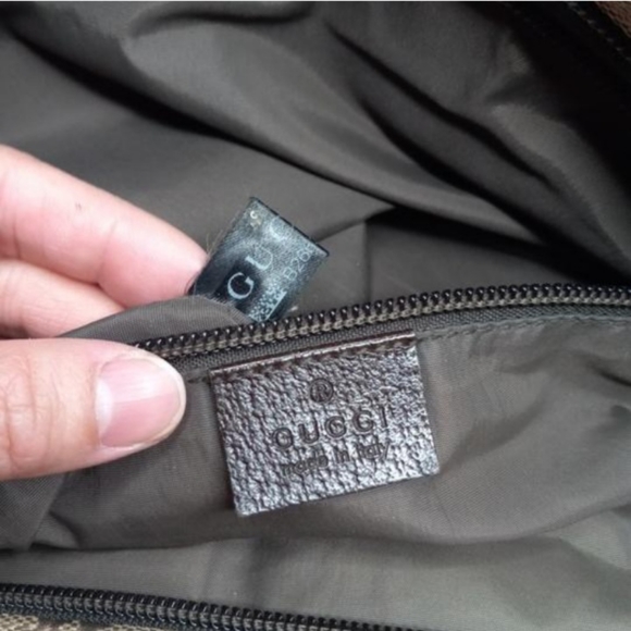 Authentic Gucci GG Monogram Supreme Sherry Web Diaper Tote Bag - Picture 6 of 11